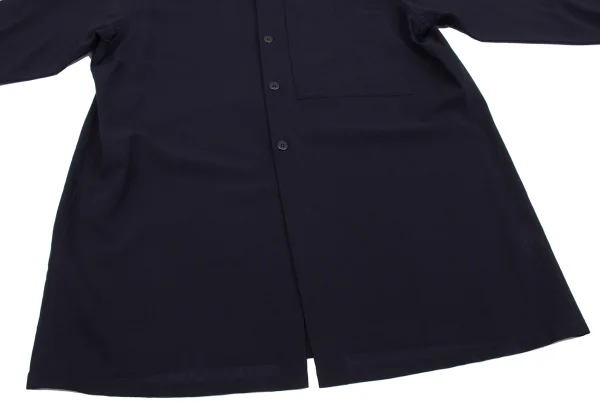 Y's Pocket Design Sheer Wool Shirt K-161339_011