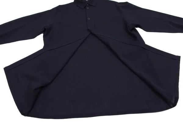 Y's Pocket Design Sheer Wool Shirt K-161339_012