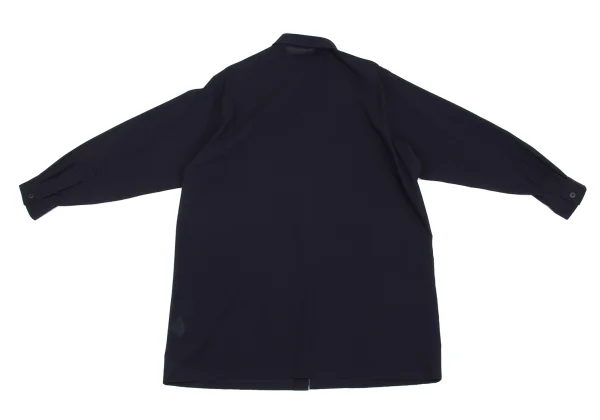 Y's Pocket Design Sheer Wool Shirt K-161339_013