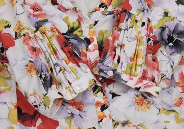 NARACAMICIE Floral Printed Gather Sleeve Blouse K-161344_006