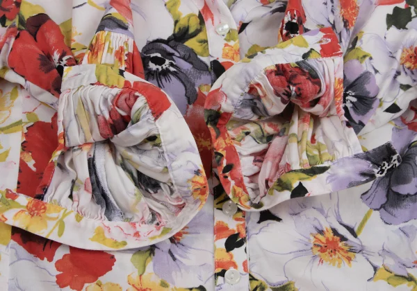 NARACAMICIE Floral Printed Gather Sleeve Blouse K-161344_007