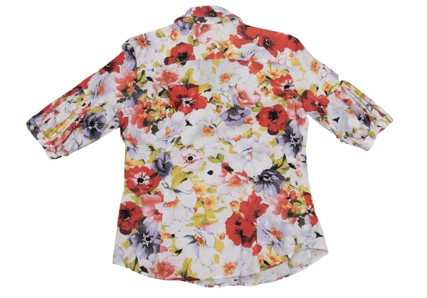 NARACAMICIE Floral Printed Gather Sleeve Blouse K-161344_011