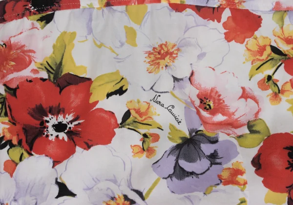 NARACAMICIE Floral Printed Gather Sleeve Blouse K-161344_012