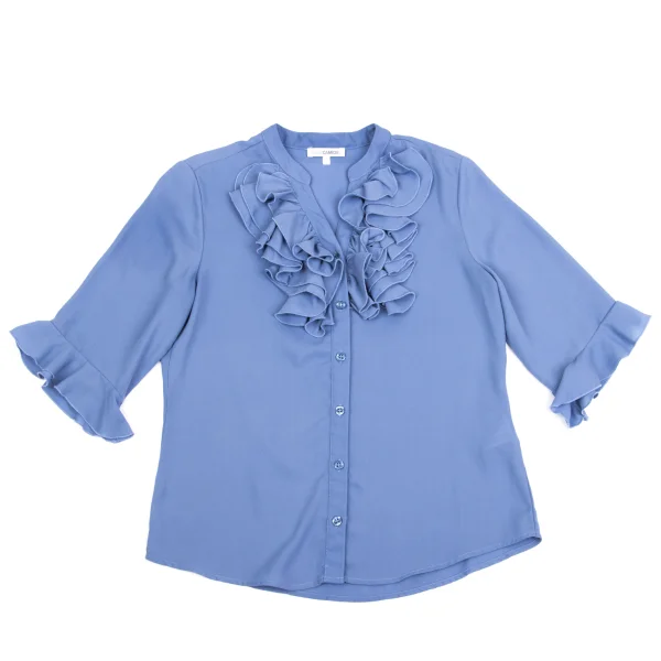 NARACAMICIE Poly Chiffon Frill Blouse K-161345_002