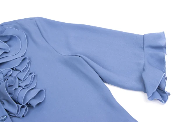 NARACAMICIE Poly Chiffon Frill Blouse K-161345_006