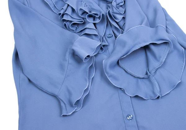 NARACAMICIE Poly Chiffon Frill Blouse K-161345_007