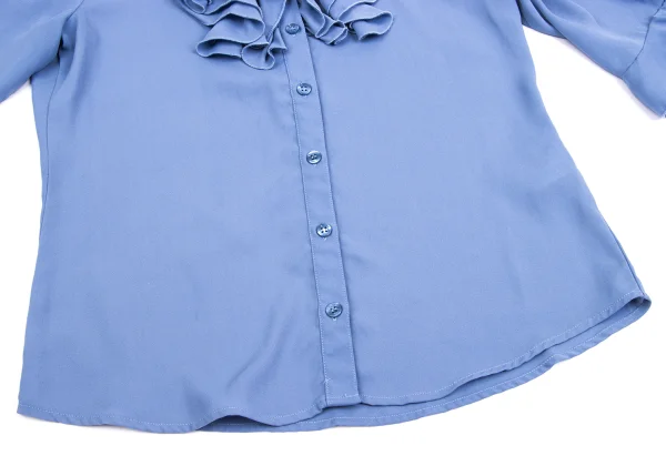 NARACAMICIE Poly Chiffon Frill Blouse K-161345_008