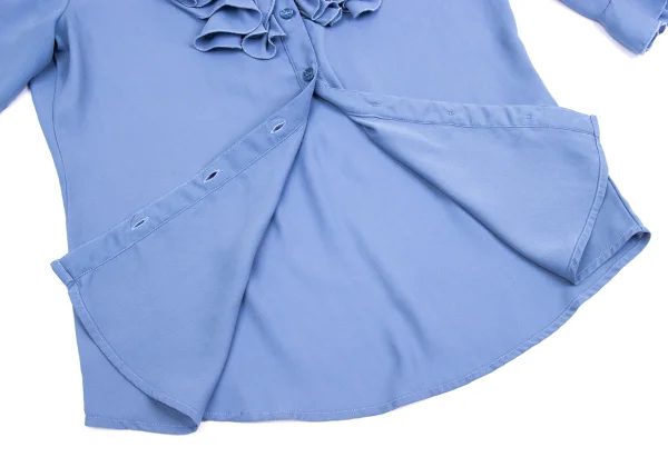 NARACAMICIE Poly Chiffon Frill Blouse K-161345_009