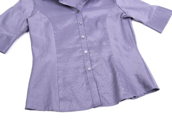 NARACAMICIE Striped Weave Stretch Blouse K-161347_007