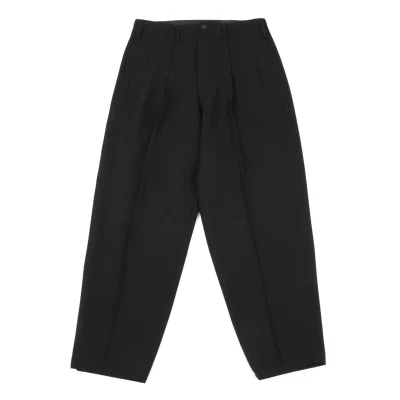Yohji Yamamoto POUR HOMME Wool Gaba Tuck Pants