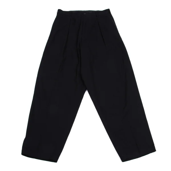 Yohji Yamamoto POUR HOMME Hem Button Cotton Pants Black M K-161357_001