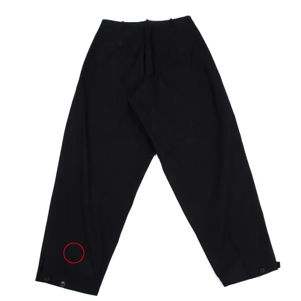 Yohji Yamamoto POUR HOMME Hem Button Cotton Pants K-161357_010