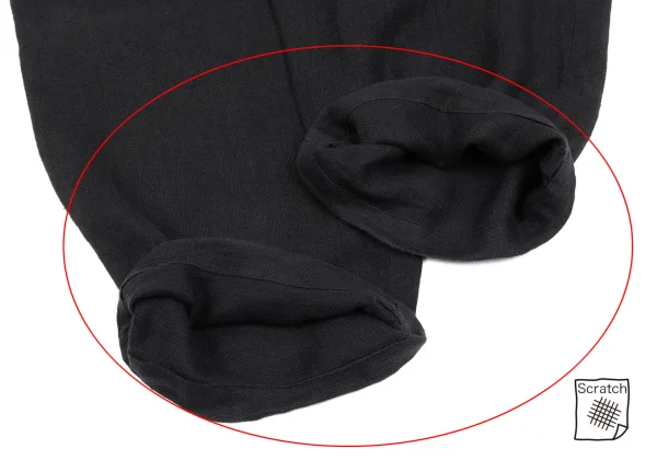 Yohji Yamamoto POUR HOMME Waist Belted Linen Tuck Pants K-161358_009