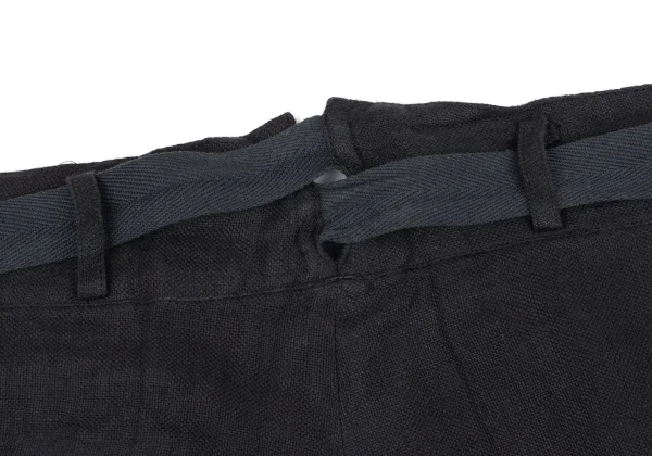 Yohji Yamamoto POUR HOMME Waist Belted Linen Tuck Pants K-161358_011