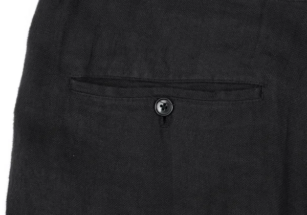 Yohji Yamamoto POUR HOMME Waist Belted Linen Tuck Pants K-161358_012