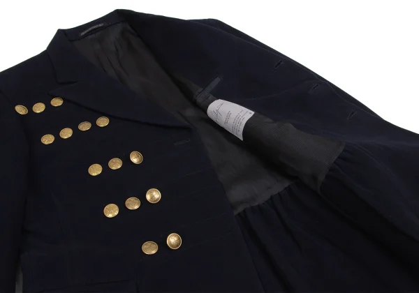 Yohji Yamamoto FEMME Gold Button Design Wool Jacket K-161359_011