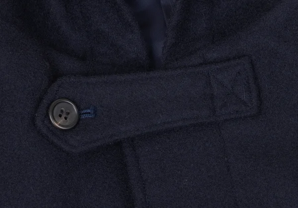 Y's for men Number Patch Wool Hooded Coat K-161361_006