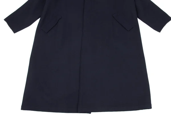 Y's for men Number Patch Wool Hooded Coat K-161361_011