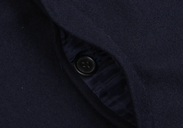Y's for men Number Patch Wool Hooded Coat K-161361_013