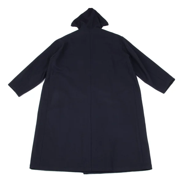 Y's for men Number Patch Wool Hooded Coat K-161361_016