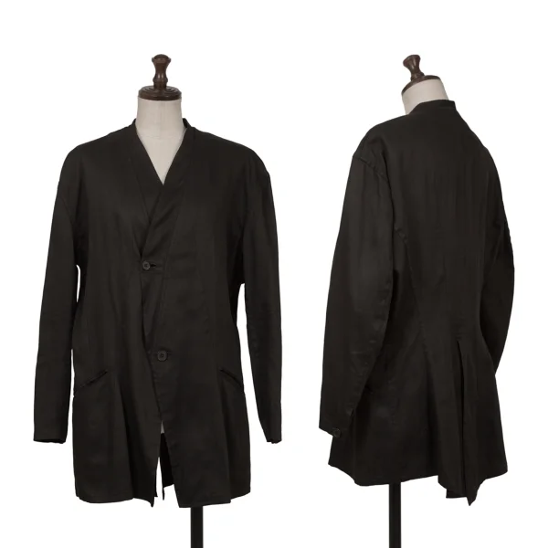 Y's Cotton Welt Pocket Jacket Charcoal S-M K-161367_001