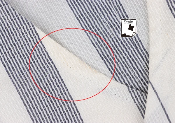 Y's Striped Collarless Jacket K-161368_004