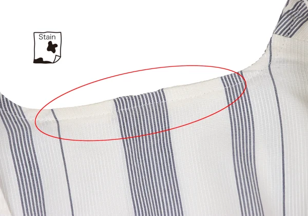 Y's Striped Collarless Jacket K-161368_006