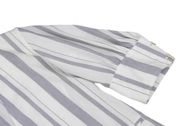 Y's Striped Collarless Jacket K-161368_008