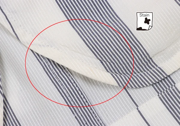 Y's Striped Collarless Jacket K-161368_012