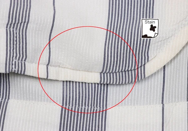 Y's Striped Collarless Jacket K-161368_013