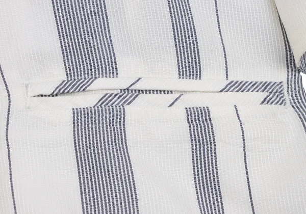 Y's Striped Collarless Jacket K-161368_014