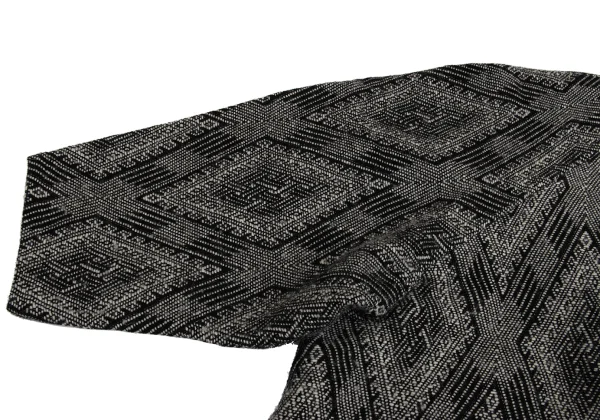 Y's Diamond Tweed Collarless Jacket K-161369_006