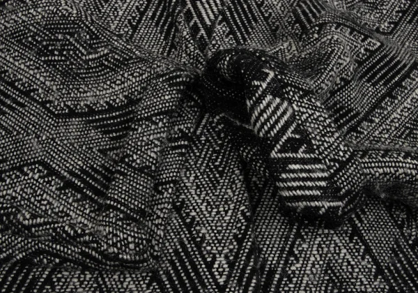 Y's Diamond Tweed Collarless Jacket K-161369_007