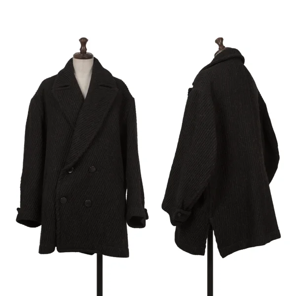 Y's Rib Half Coat Black S-M K-161371_001