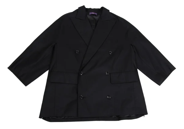 Y's PINK Cotton Poly Side Zip Double Jacket K-161374_002