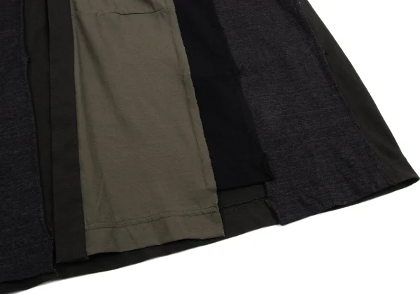 Ground Y Cotton Panel Switching Long Cardigan K-161377_010