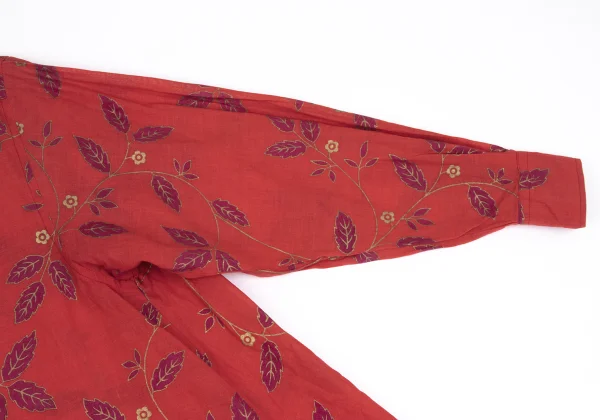 KENZO Cotton Botanical Printed Flare Shirt K-161382_007