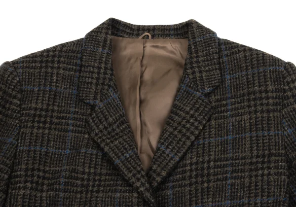 KENZO Wool Check Short Jacket K-161385_003