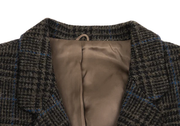 KENZO Wool Check Short Jacket K-161385_004