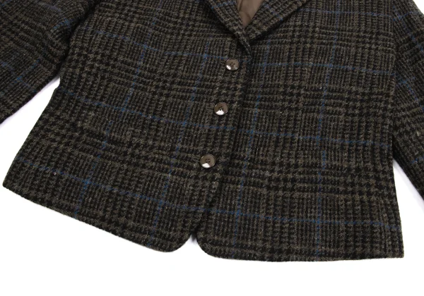 KENZO Wool Check Short Jacket K-161385_007