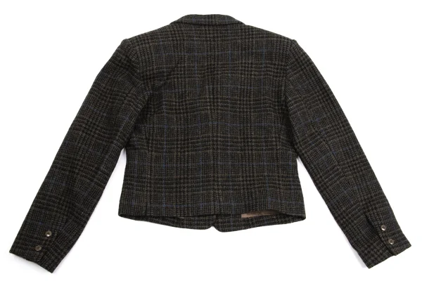 KENZO Wool Check Short Jacket K-161385_012
