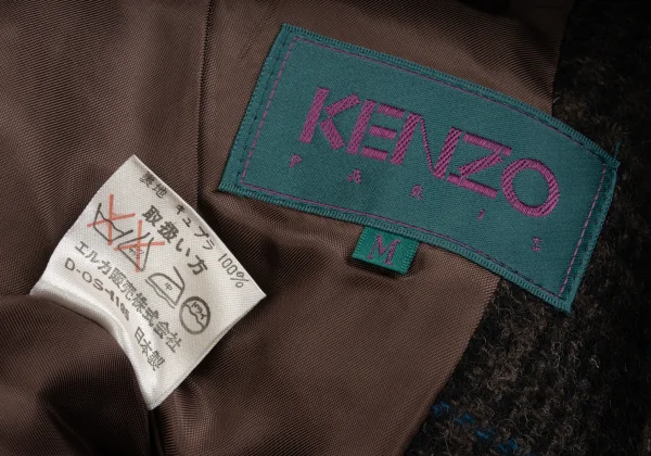 KENZO Wool Check Short Jacket K-161385_015