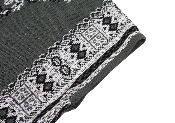 KENZO Acrylic Blend Jacquard Sleeveless Knit K-161387_007