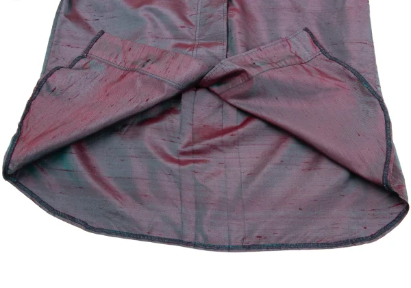 KENZO Silk Fly Front Stand Collar Shirt K-161388_009