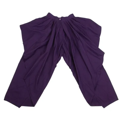 KENZO Cotton Wrap Design Tuck Pants