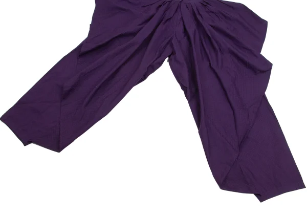 KENZO Cotton Wrap Design Tuck Pants K-161393_008