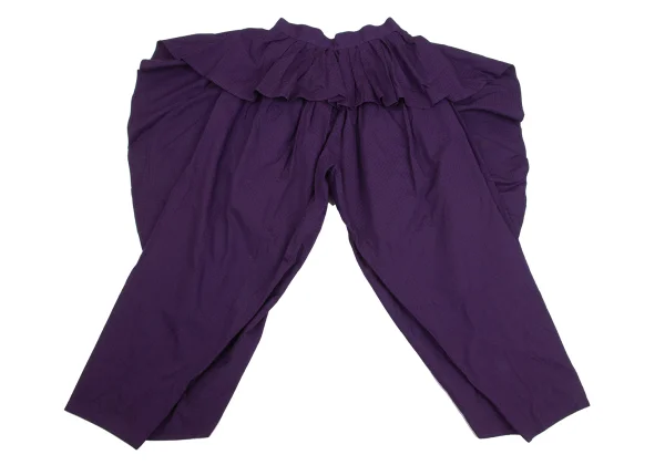 KENZO Cotton Wrap Design Tuck Pants K-161393_011