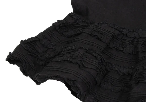 INGEBORG Hem Frill Cotton Skirt K-161394_006