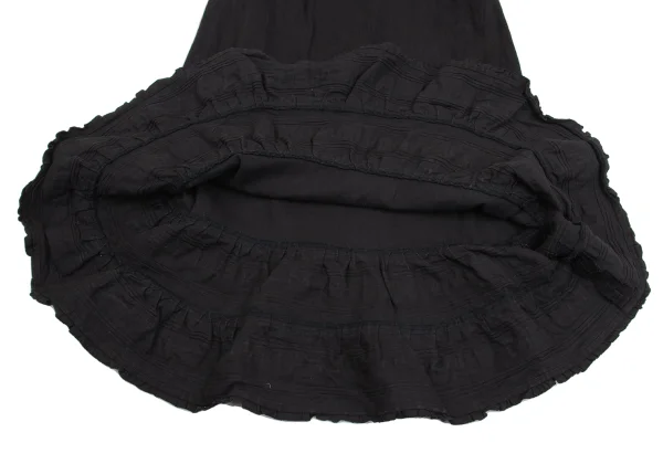 INGEBORG Hem Frill Cotton Skirt K-161394_007