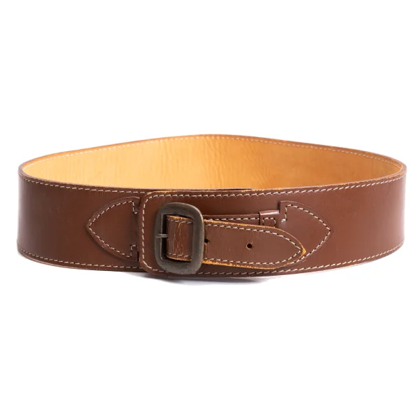 KENZO Leather Belt Brown  K-161396_001